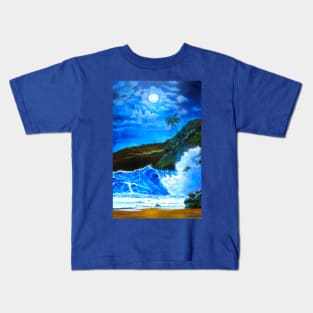 Tropical Hawaiian Island Kids T-Shirt